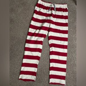 Burt's Bees Baby Red and Cream Striped Pants